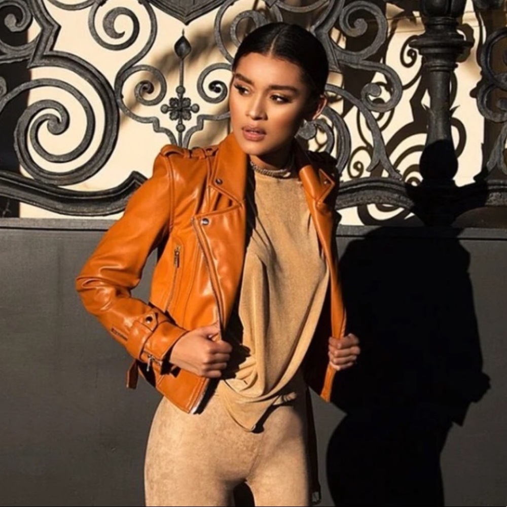 House of CB vegan leather jacket